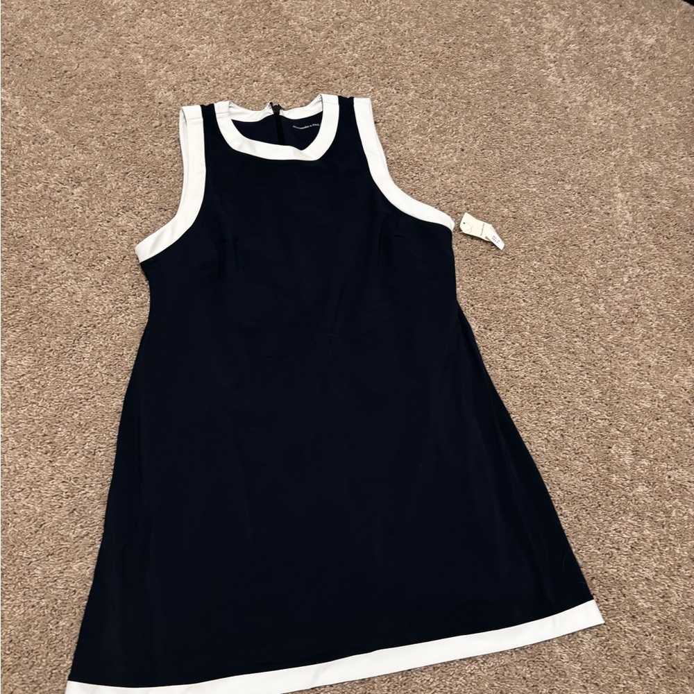 Abercrombie & Fitch Navy and White Casual women’s Dress